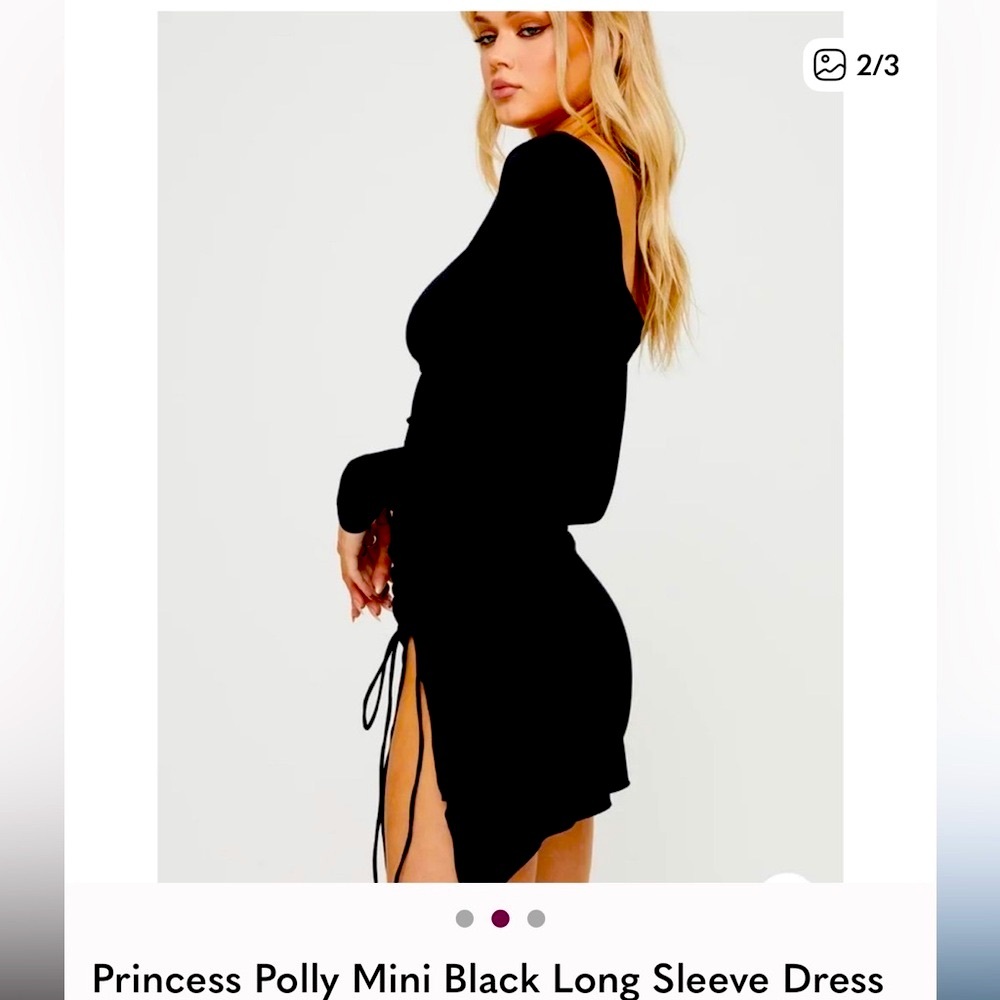 Princess Polly Caprani long sleeve Mini Dress